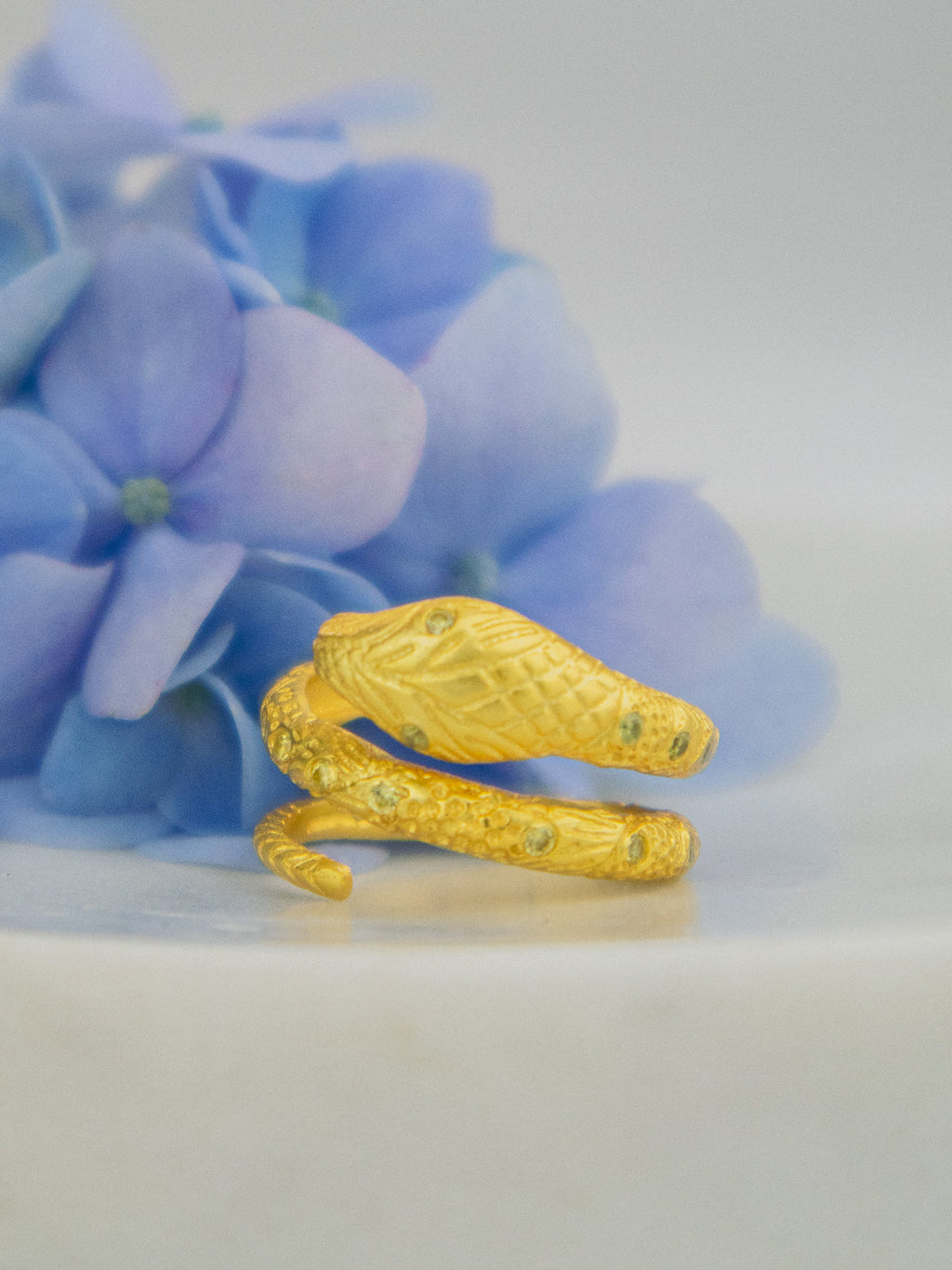 Basil the Cobra Ring — Select Your Gemstone & Size