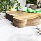 Bunny Acacia Wood Cutting Board + Bunny Toothpick Set