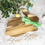 Bunny Acacia Wood Cutting Board + Bunny Toothpick Set