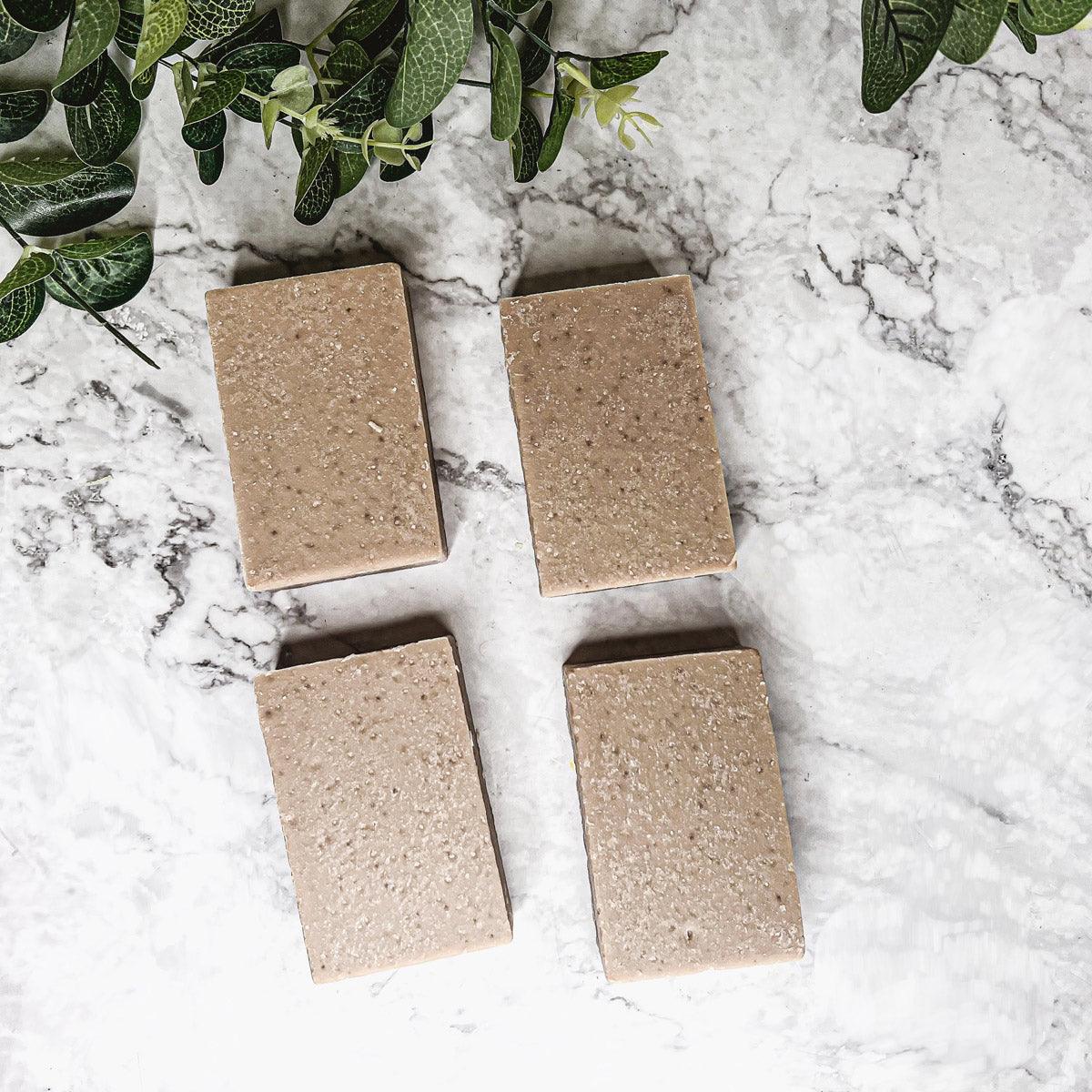 Sandalwood Red Rose Soap Scrub Bar