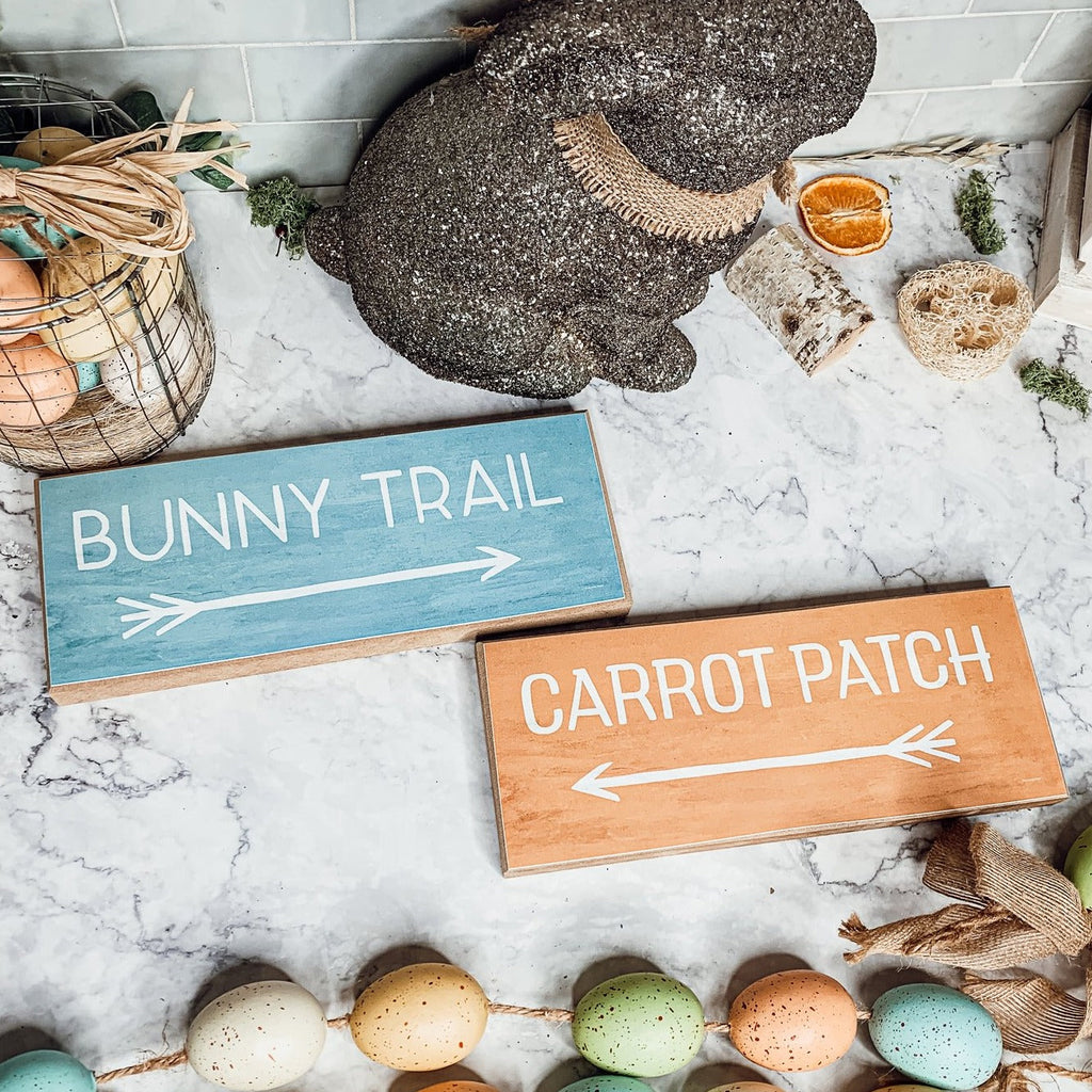 Limited Edition Bunny Trail or Carrot Patch Sign