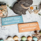 Limited Edition Bunny Trail or Carrot Patch Sign