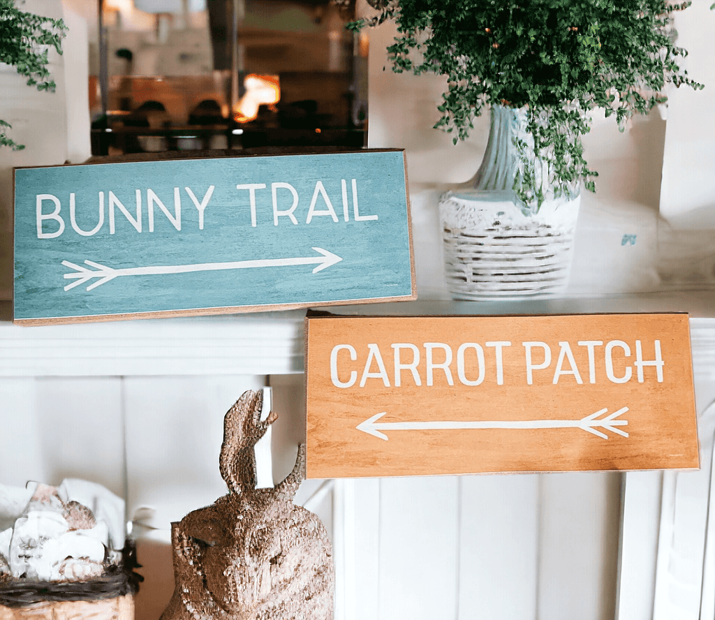 Limited Edition Bunny Trail or Carrot Patch Sign
