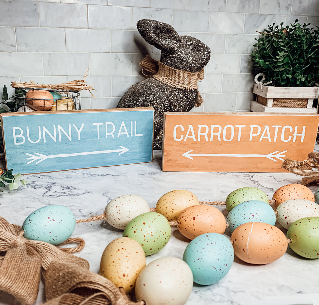Limited Edition Bunny Trail or Carrot Patch Sign