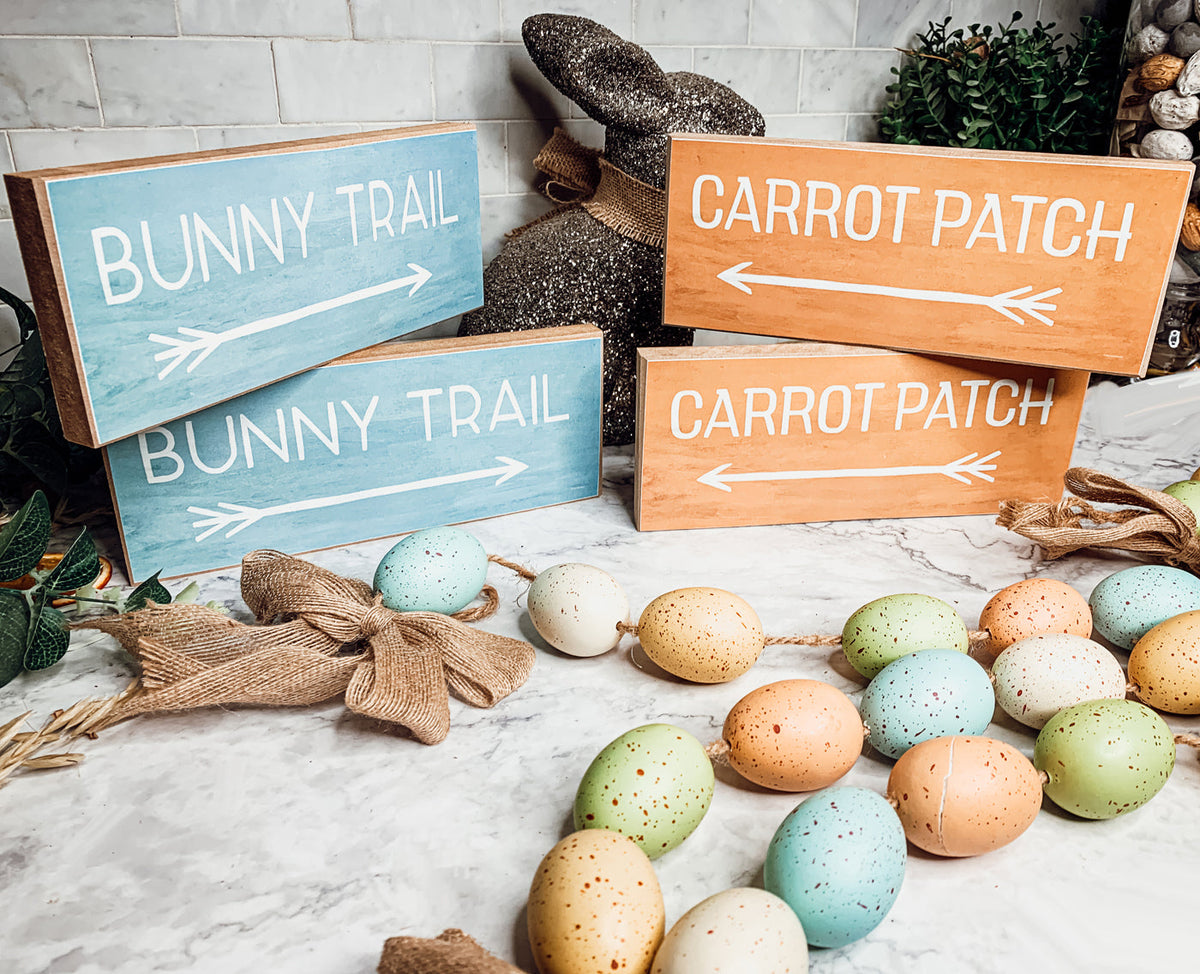 Limited Edition Bunny Trail or Carrot Patch Sign