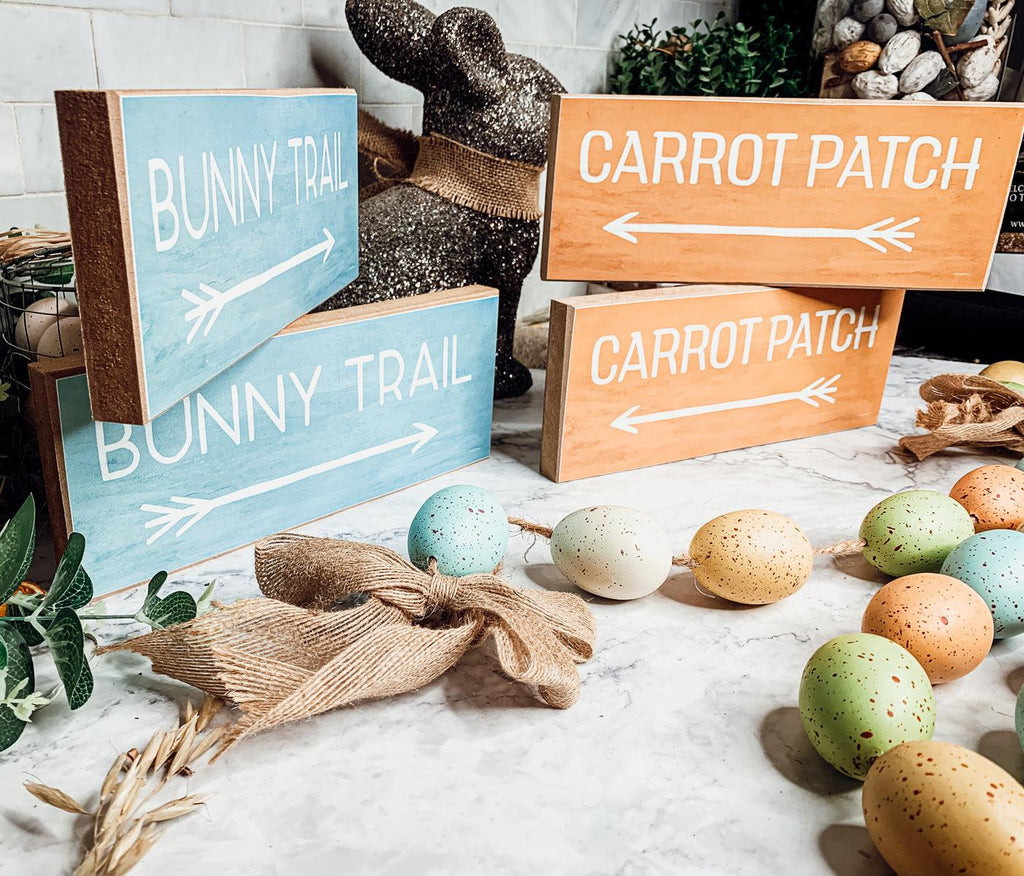 Limited Edition Bunny Trail or Carrot Patch Sign