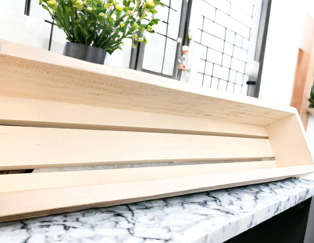 Handmade "Gather Here With Grateful Hearts" Long Box Tray