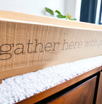 Handmade "Gather Here With Grateful Hearts" Long Box Tray