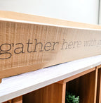 Handmade "Gather Here With Grateful Hearts" Long Box Tray