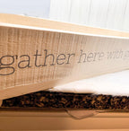 Handmade "Gather Here With Grateful Hearts" Long Box Tray