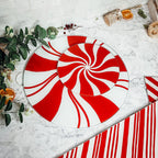 Glass Candy Cane Serving Dishes — Select Your Size and Shape