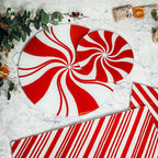 Glass Candy Cane Serving Dishes — Select Your Size and Shape