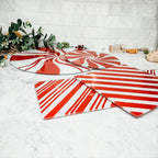 Glass Candy Cane Serving Dishes — Select Your Size and Shape