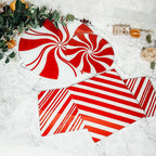 Glass Candy Cane Serving Dishes — Select Your Size and Shape