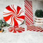 Glass Candy Cane Serving Dishes — Select Your Size and Shape