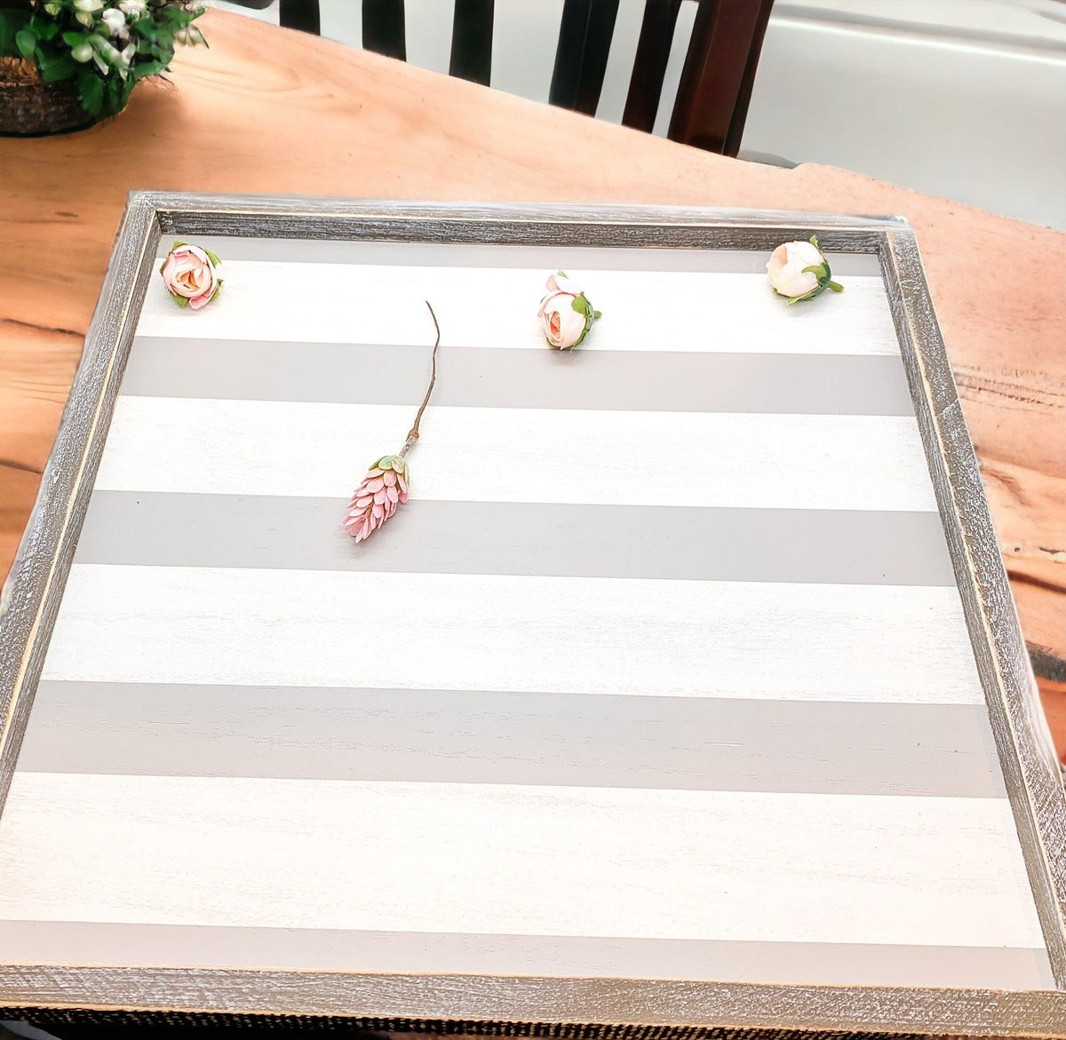 15" Square Wooden Everything Tray