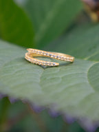 Serpentine Wrap Ring - Gold — Select Your Gemstone & Siuze