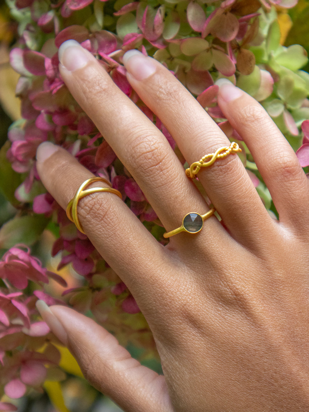 Mia Leaf Ring — Select Your Color & Size