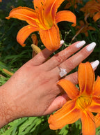 Raw Moonstone Prong Ring — Select Your Gemstone & Size