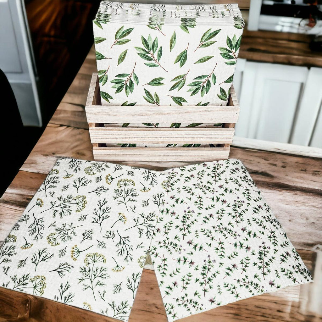 Herb Garden  Multipurpose Biodegradable Eco Kitchen Cloth — Select Your Style