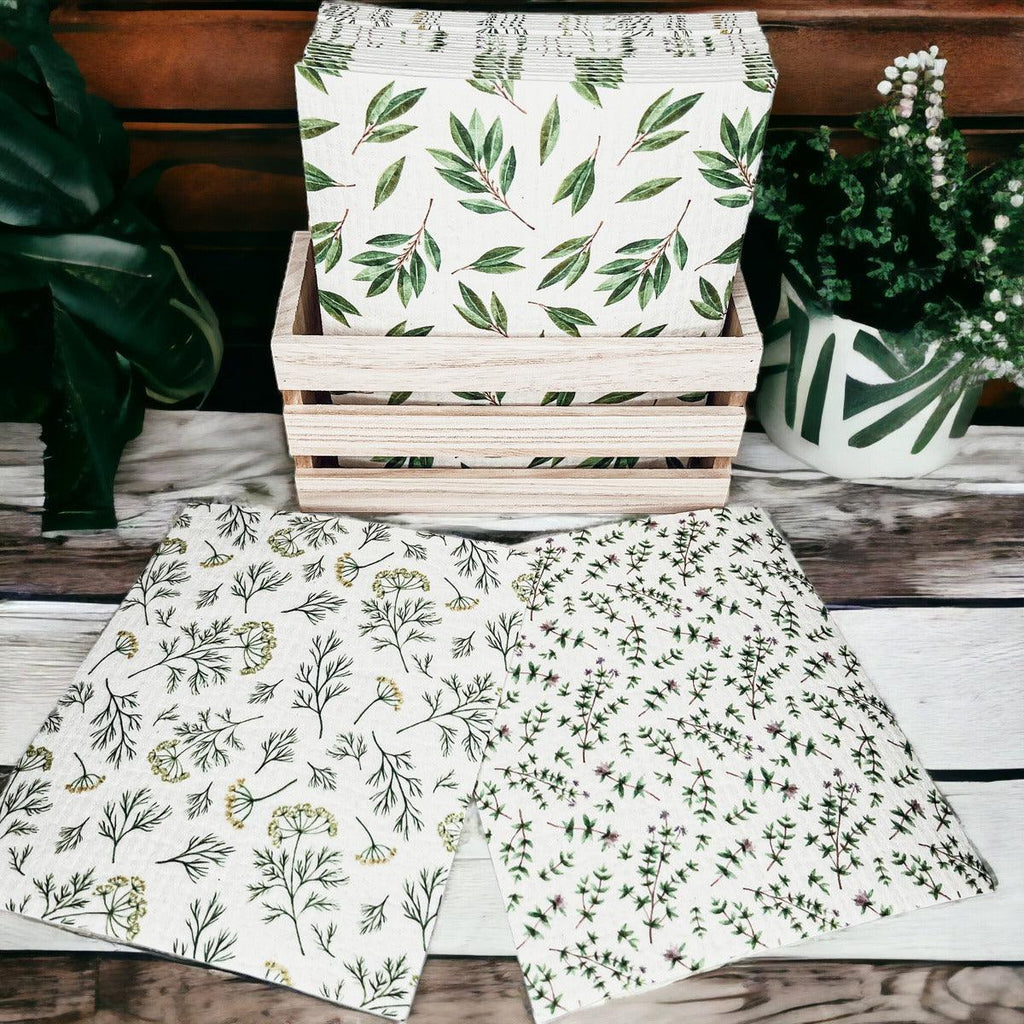 Herb Garden  Multipurpose Biodegradable Eco Kitchen Cloth — Select Your Style