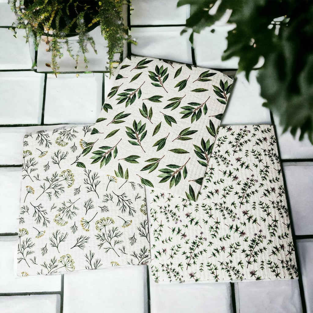Herb Garden  Multipurpose Biodegradable Eco Kitchen Cloth — Select Your Style