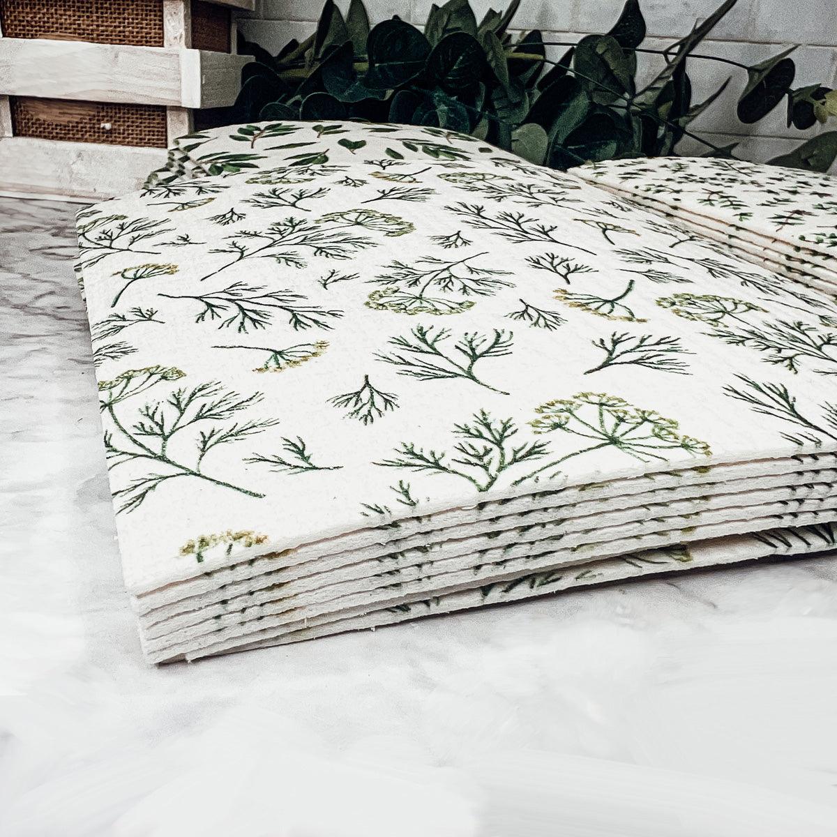 Herb Garden  Multipurpose Biodegradable Eco Kitchen Cloth — Select Your Style