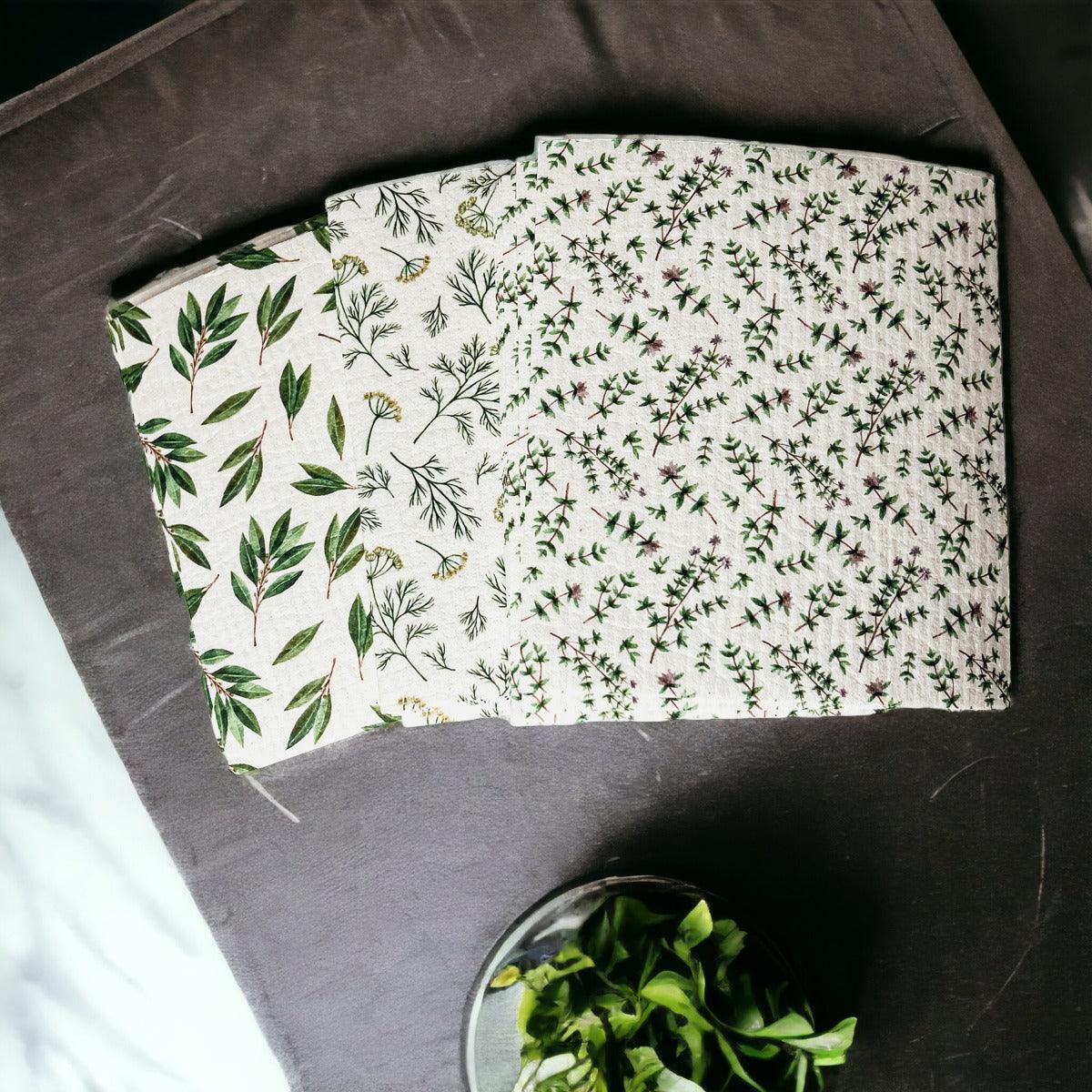 Herb Garden  Multipurpose Biodegradable Eco Kitchen Cloth — Select Your Style