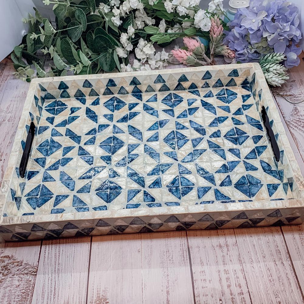 Daphne Mother of Pearl Trays — Select Your Size