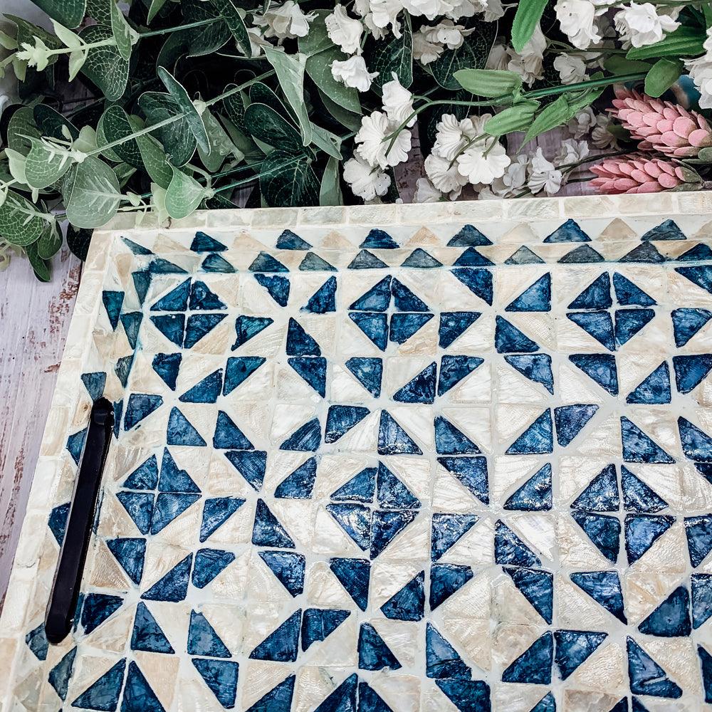 Daphne Mother of Pearl Trays — Select Your Size