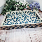 Daphne Mother of Pearl Trays — Select Your Size