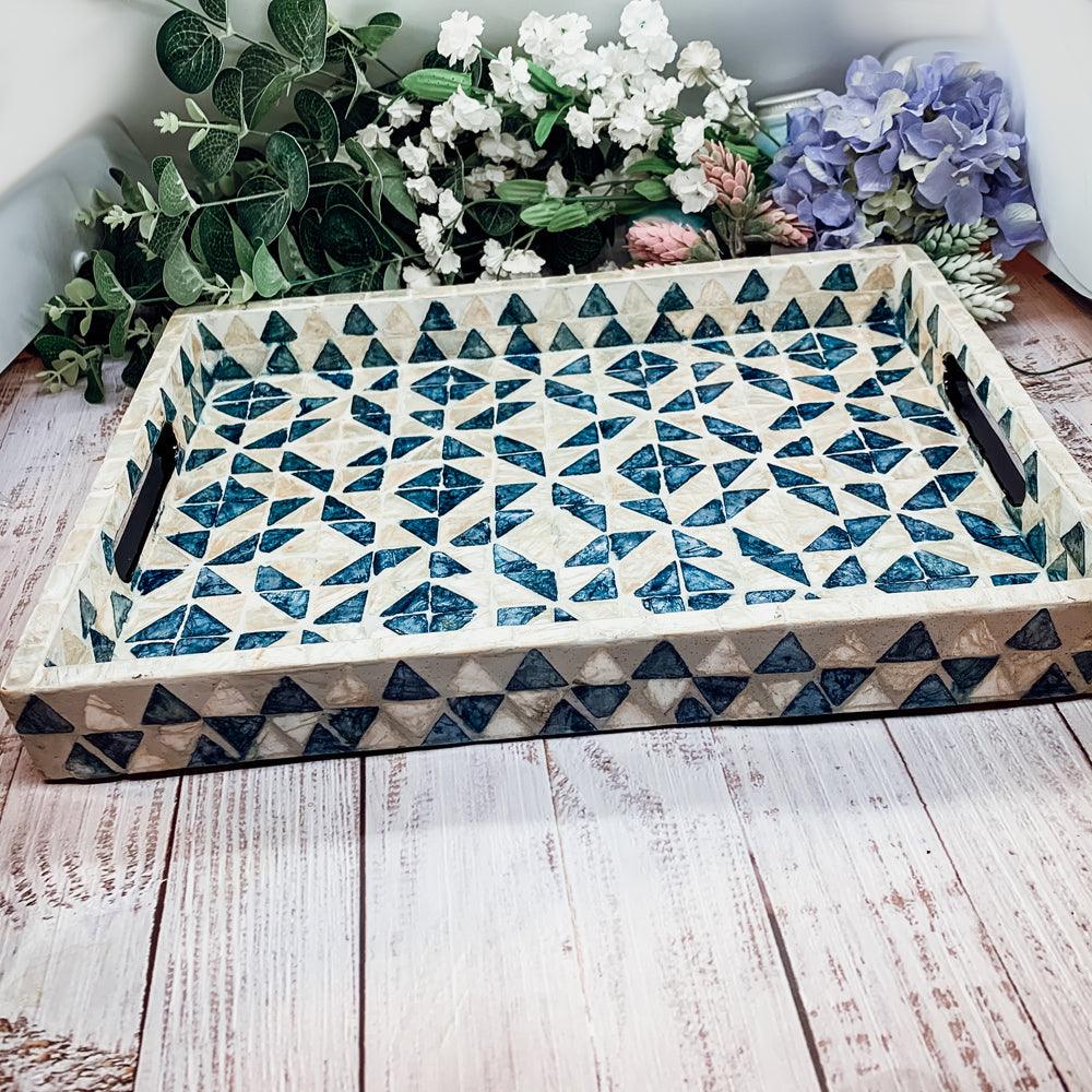 Daphne Mother of Pearl Trays — Select Your Size