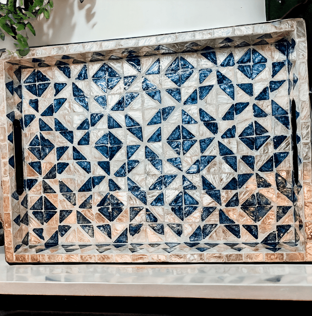 Daphne Mother of Pearl Trays — Select Your Size