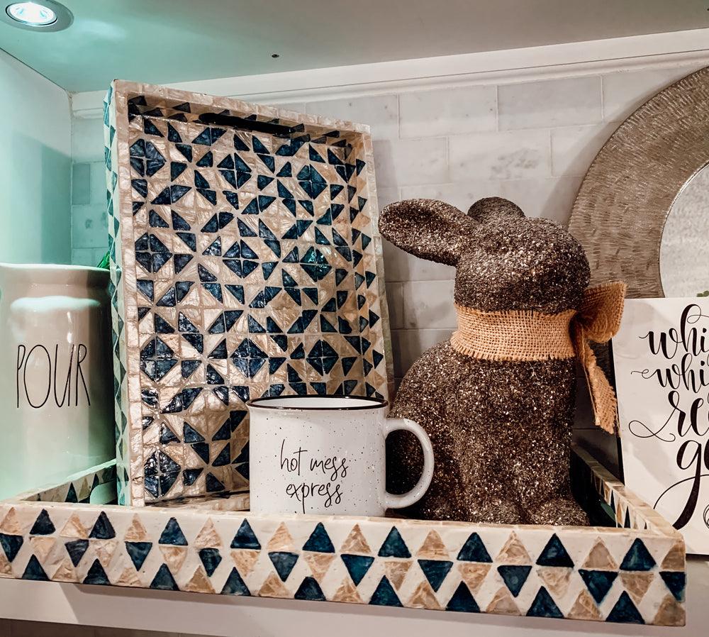 Daphne Mother of Pearl Trays — Select Your Size