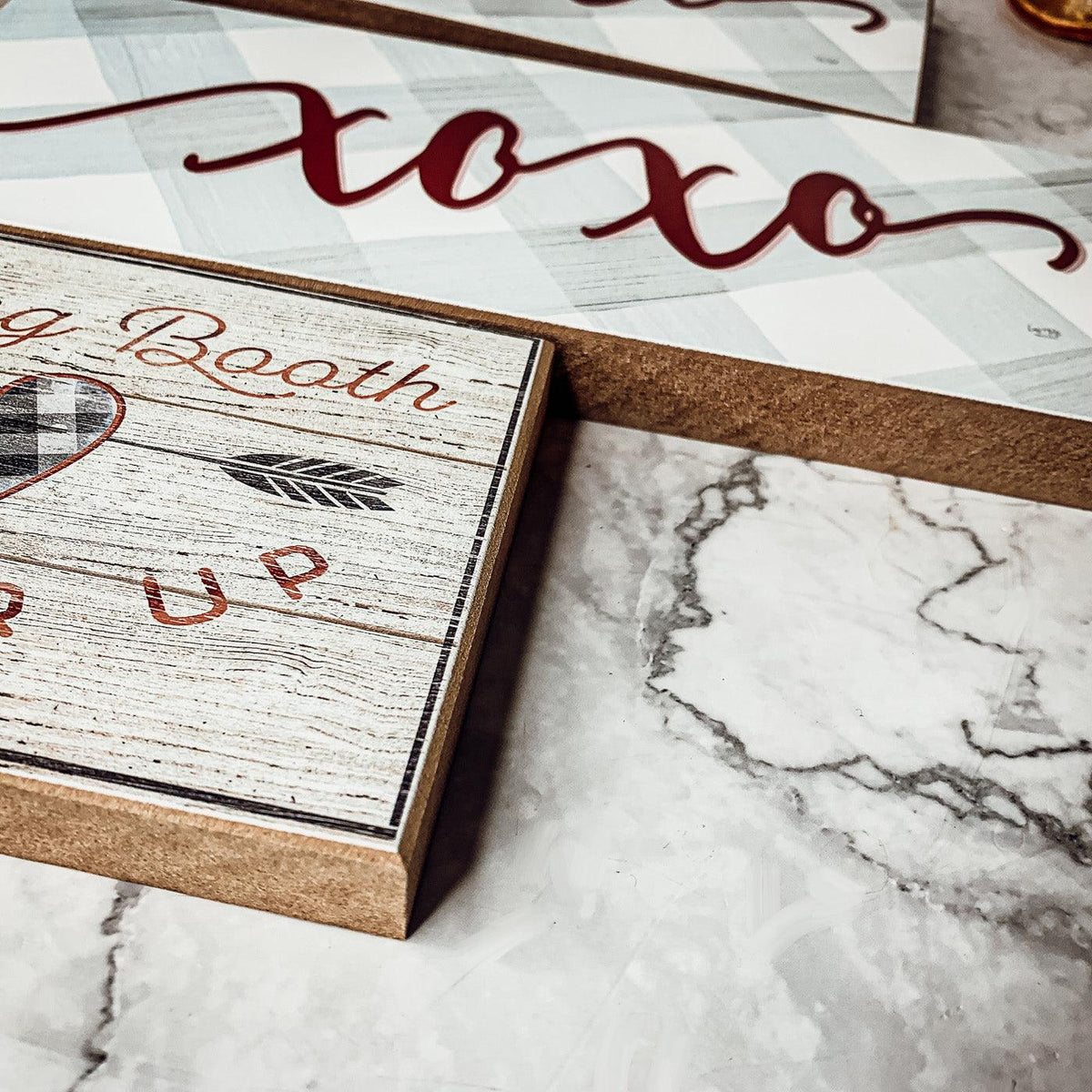 Handmade Wooden "Kissing Booth...Pucker Up" Sign