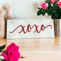 Handmade Wooden "XOXO" Sign