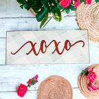 Handmade Wooden "XOXO" Sign