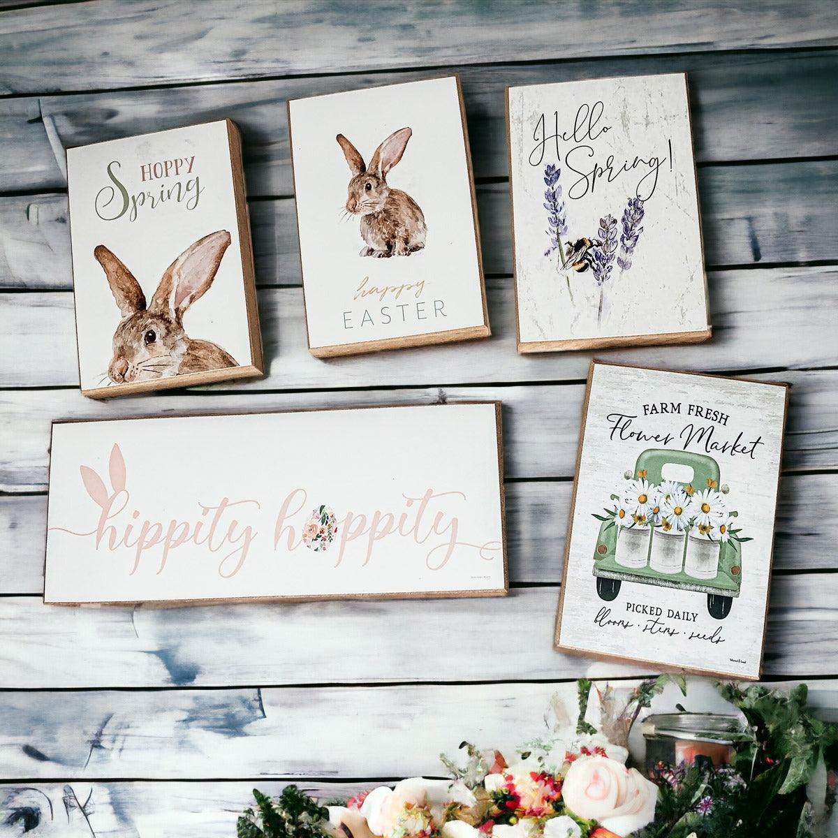 Wooden "Farm Fresh Flower Market - Picked Daily - Flowers - Stems - Seeds" Sign