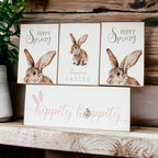 Wooden Hippity Hoppity Bunny Signs — Select Your Style