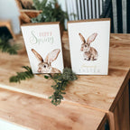 Wooden Hippity Hoppity Bunny Signs — Select Your Style
