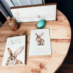 Wooden Hippity Hoppity Bunny Signs — Select Your Style