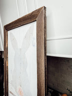 Rustic Bunny Tail Framed Wall Hanging — Select Your Frame Color