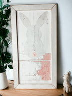 Rustic Bunny Tail Framed Wall Hanging — Select Your Frame Color