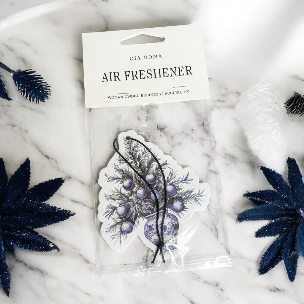 Chinoiserie Vase Freshie - Hanging Vehicle Air Freshener — Select Your Scent