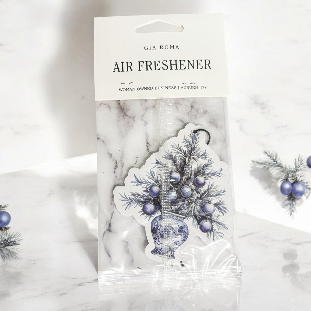 Chinoiserie Vase Freshie - Hanging Vehicle Air Freshener — Select Your Scent