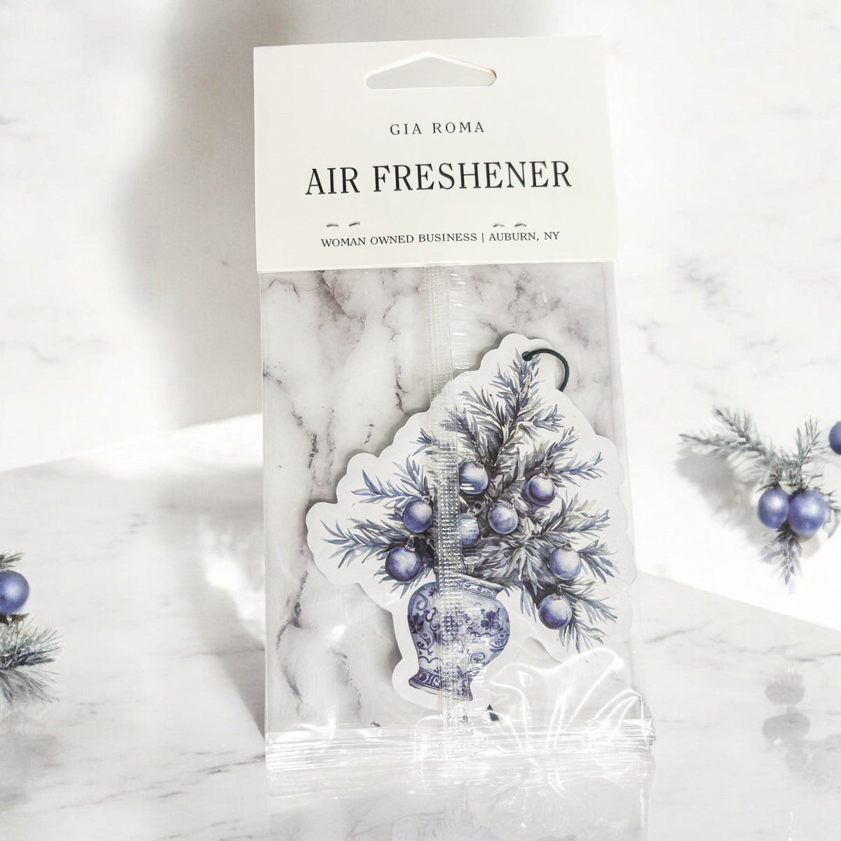 Chinoiserie Vase Freshie - Hanging Vehicle Air Freshener — Select Your Scent
