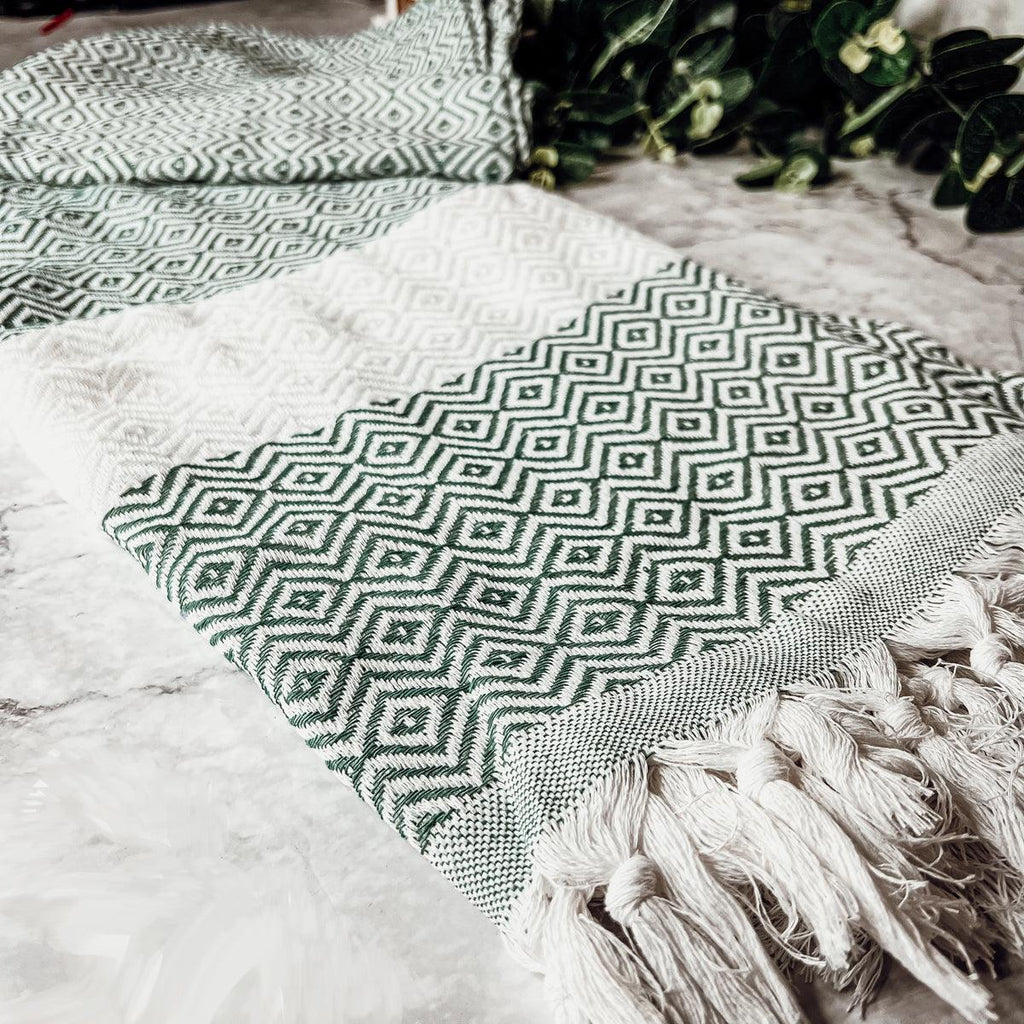 Haley Diamond XL Turkish Cotton Towel — Select Your Color