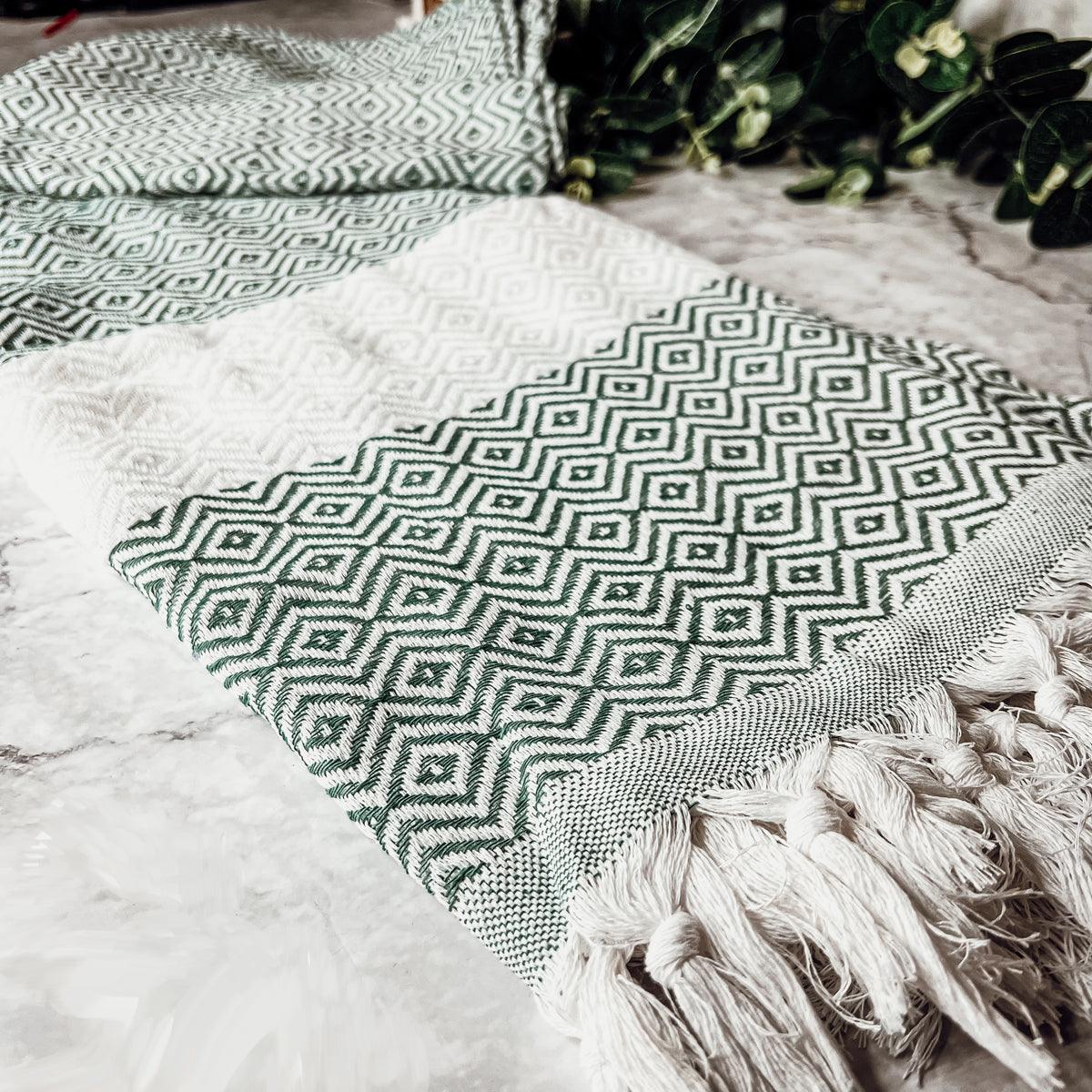 Haley Diamond XL Turkish Cotton Towel — Select Your Color