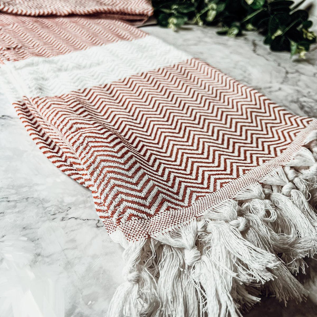 Chevron XL Turkish Cotton Towel — Select Your Color