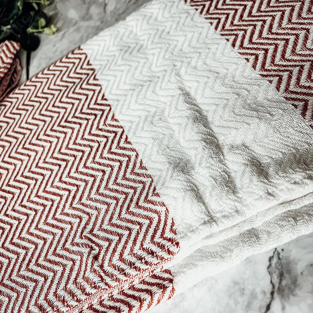 Chevron XL Turkish Cotton Towel — Select Your Color